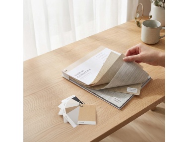 Stoffmuster Rollos: Farben & Materialien