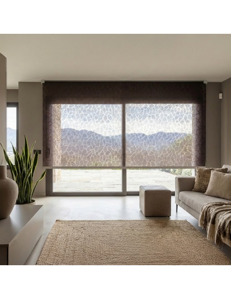 Recta: Rollo mit geometrischer Designplatte