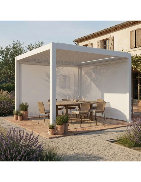 Manual Zip Screen - ZIP-Senkrechtmarkise für Pergola Lyra T6
