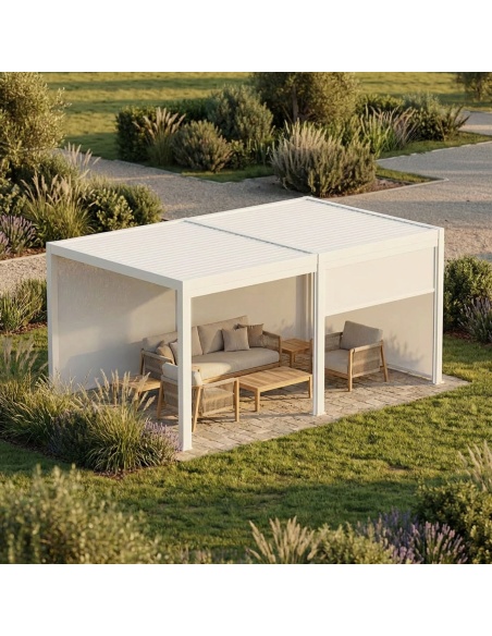 Manual Zip Screen - ZIP-Senkrechtmarkise für Pergola Lyra T6
