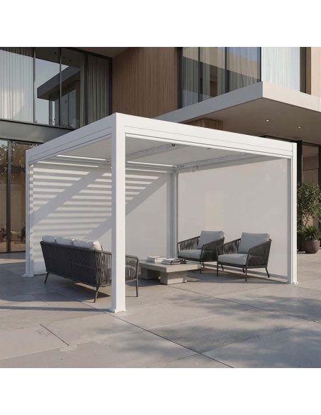 Manual Zip Screen - ZIP-Senkrechtmarkise für Pergola Lyra T6