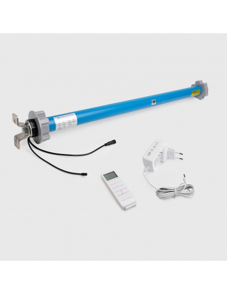 Motor + 12v Ladegerät + Fernbedienung für Outdoor Senkrechtmarkisen