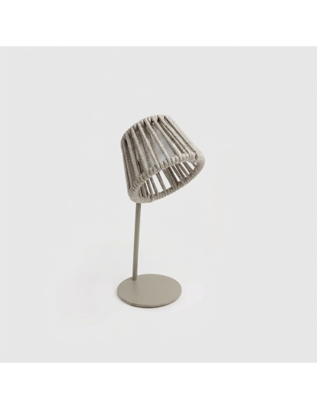 Mini Ropelle: Wiederaufladbare Tischlampe aus Olefinseil