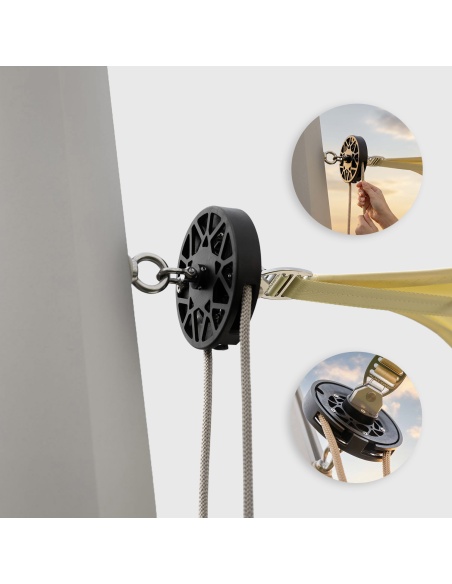 EZ Furl – Universelles Aufrollsystem für Sonnensegel