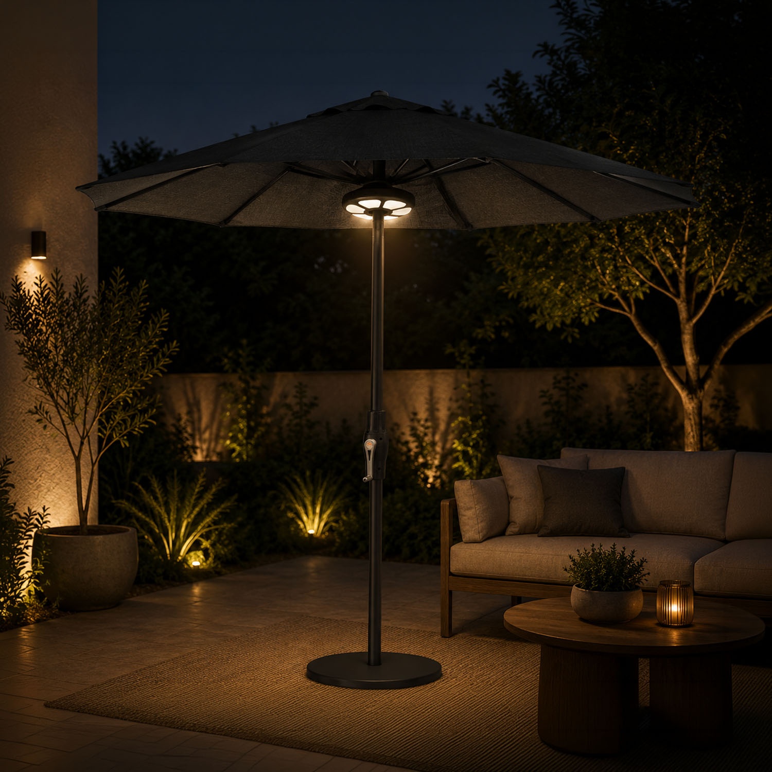 LED-Klemmleuchte für Sonnenschirm - Kompatibel mit Klika und Lybra 2