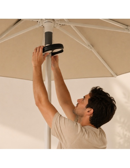 LED-Klemmleuchte für Sonnenschirm - Kompatibel mit Klika und Lybra