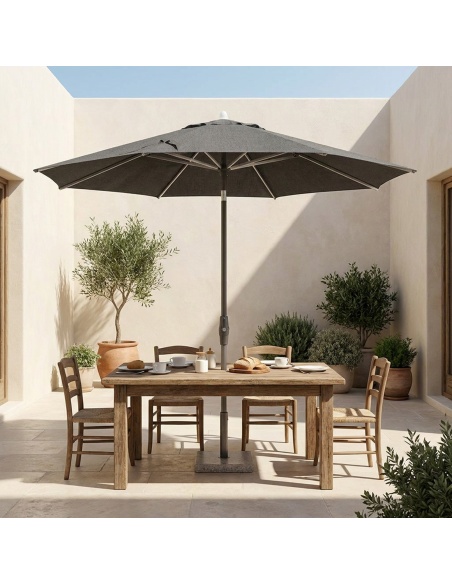 Lybra: Neigbarer Sonnenschirm mit Mittelmast und EquiTilt®-Technologie