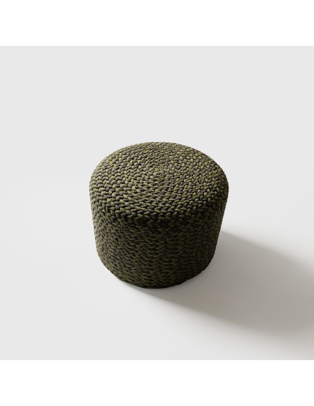 Thyrea: Geflochtener Outdoor-Pouf im Maanta Design