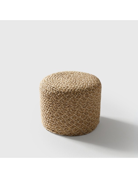 Thyrea: Geflochtener Outdoor-Pouf im Maanta Design