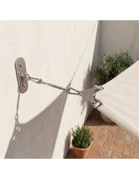 Sartya: Wandplatten-Set für Sonnensegel an gedämmter Fassade
