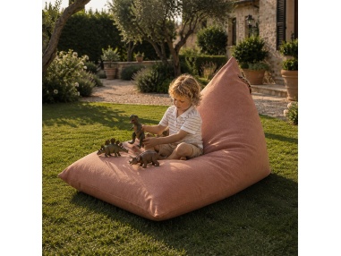 Thera Maxi: XL Outdoor-Sitzsack aus Bouclé, regen- & UV-fest