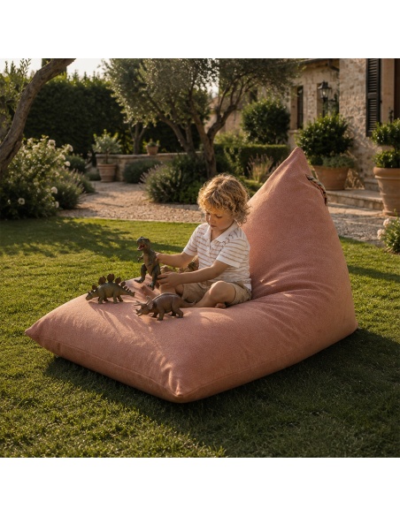 Thera Maxi: XL Outdoor-Sitzsack aus Bouclé, regen- & UV-fest
