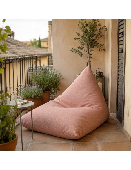 Thera Maxi: XL Outdoor-Sitzsack aus Bouclé, regen- & UV-fest