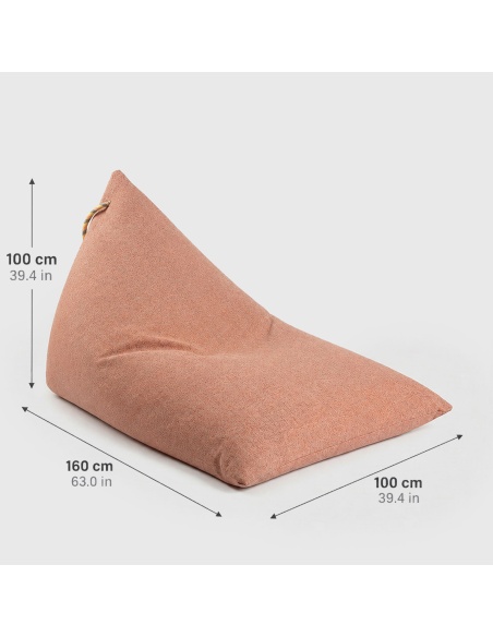 Thera Maxi: XL Outdoor-Sitzsack aus Bouclé, regen- & UV-fest
