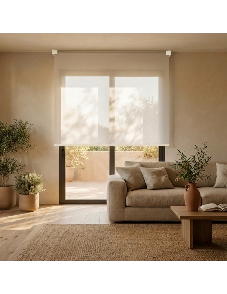 Lichtdurchlässiges Rollo für Innenräume – Recta Satin