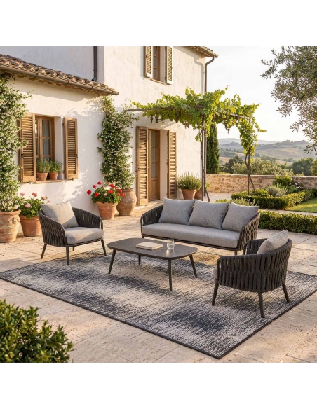 Outdoor Teppich für Garten, Balkon und Terrasse