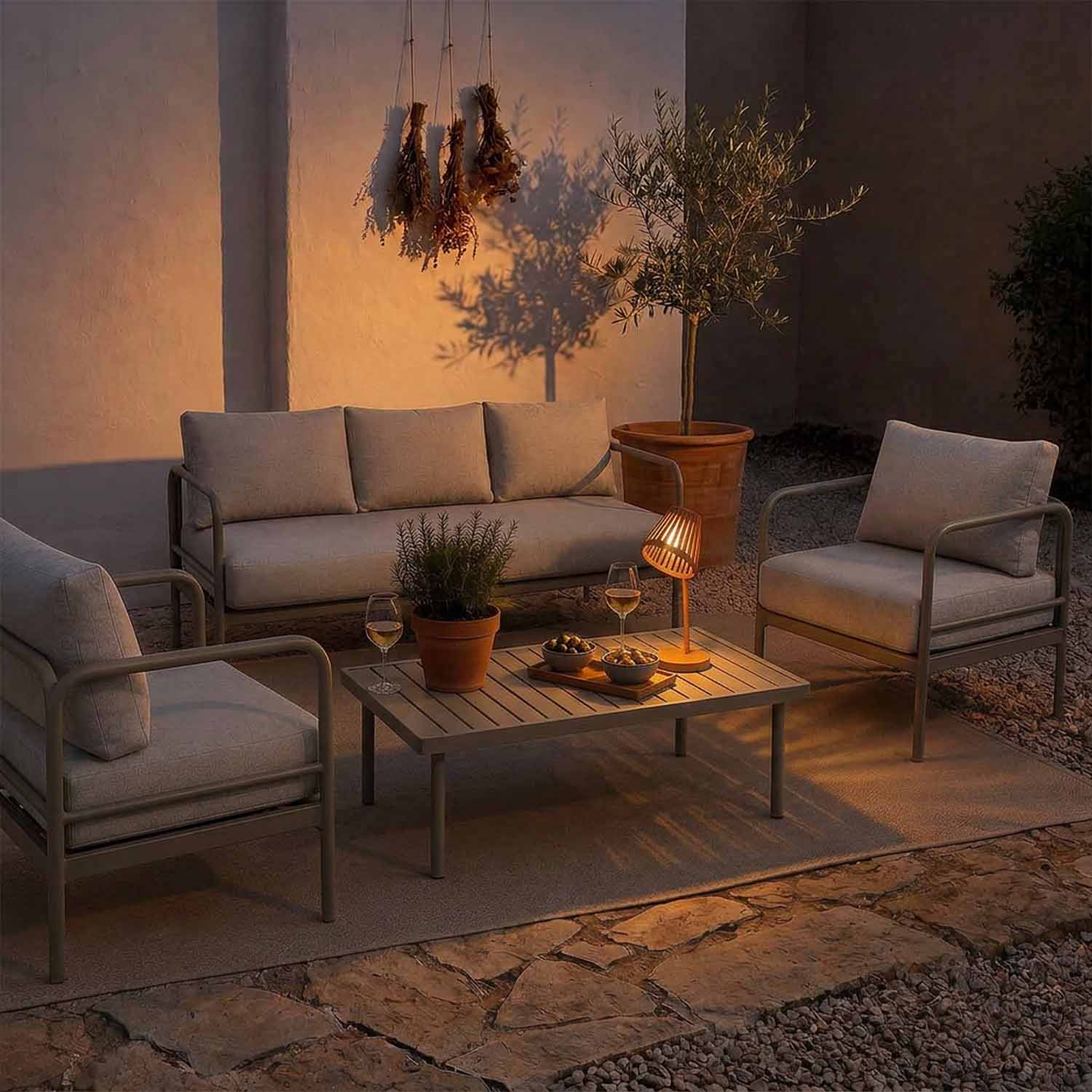 Outdoor und Indoor, dasselbe Set