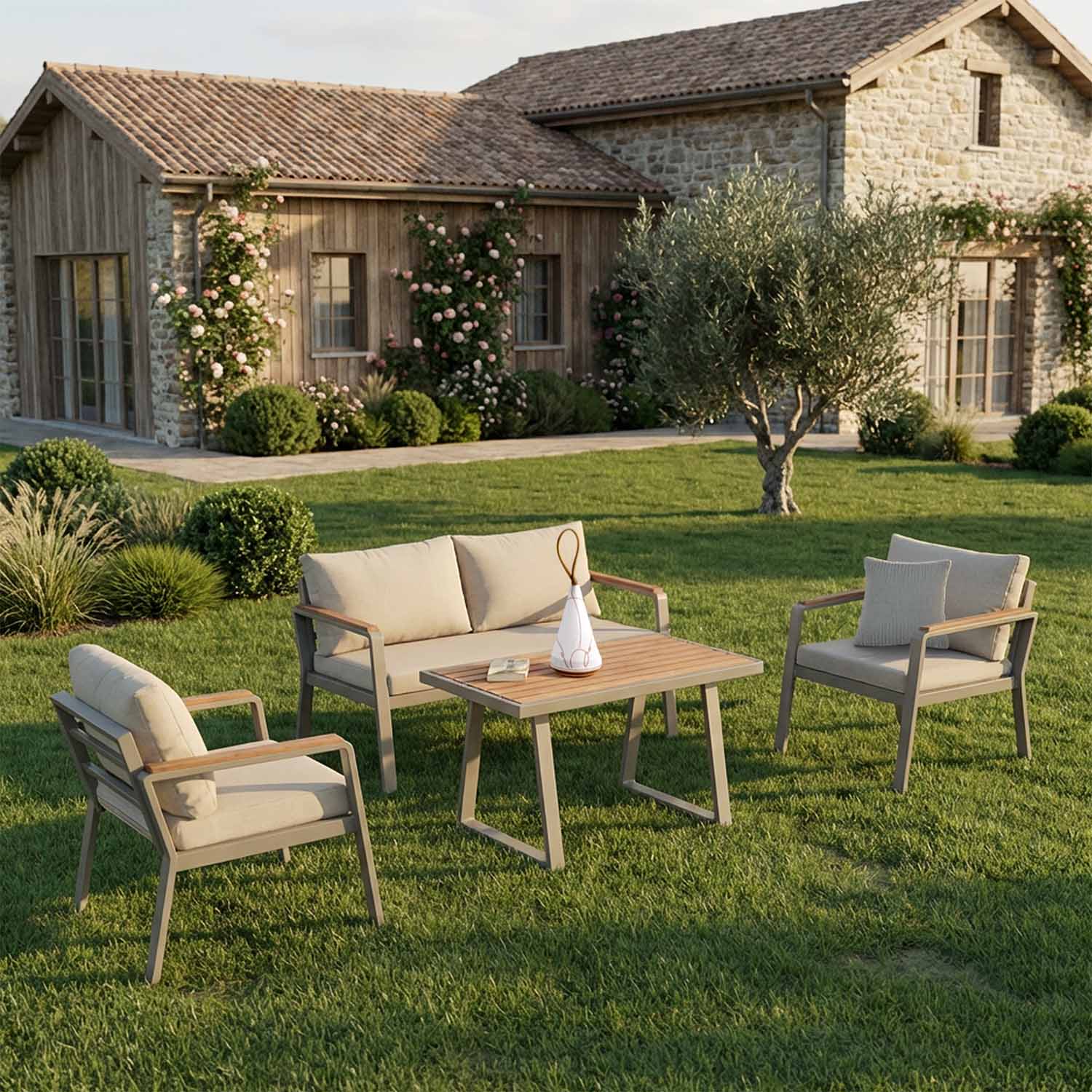 Innen und außen, dasselbe Set