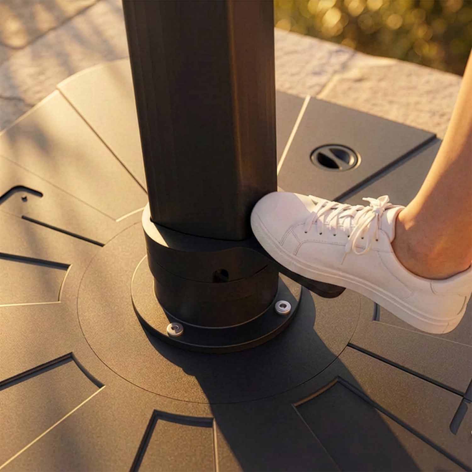360°-Drehung per Fußpedal