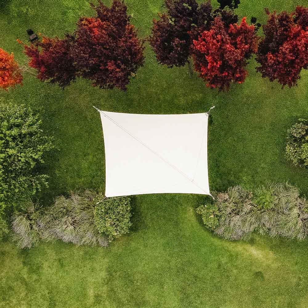 ShadeMart Sonnensegel Rechteckig 2,4x3,6 M Blau | UV-Schutz 95%, Wasserdurchlässig | Für Terrasse & Pool