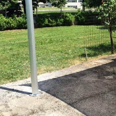betonsockel für sonnensegel