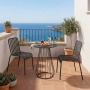 Plaka - Der Outdoor-Bistrotisch mit Rahmen aus Eisenrundstab